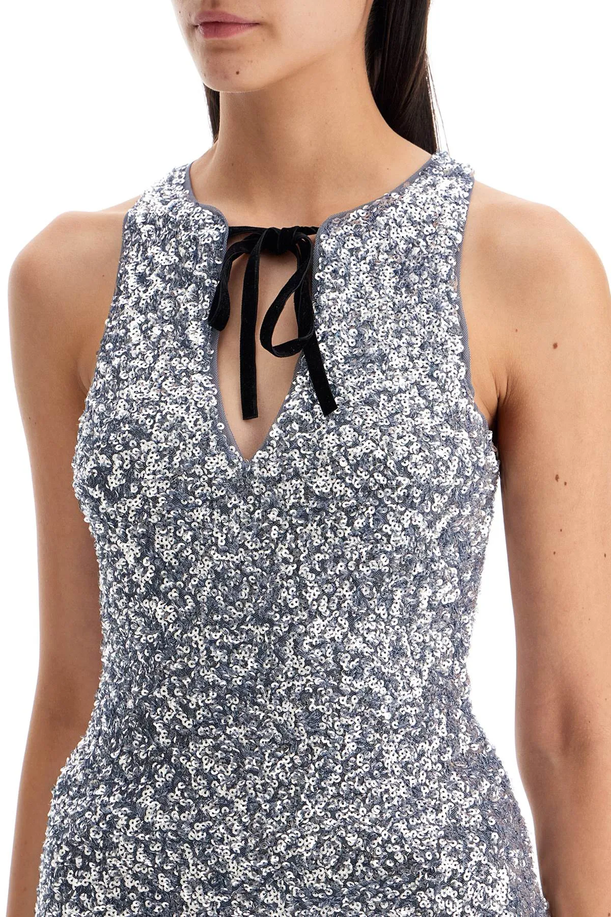 "3d sequin top
