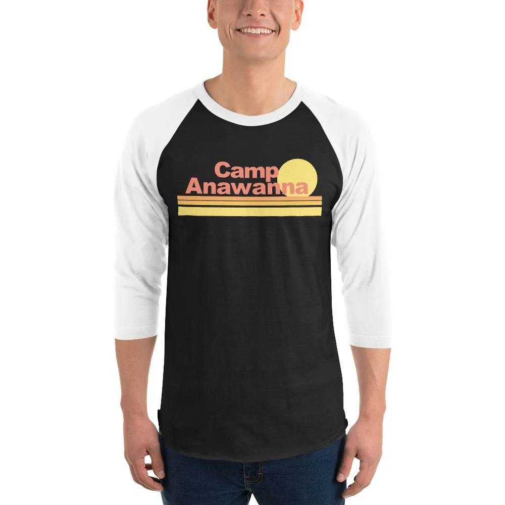 Salute Your Shorts Camp Anawanna Sunrise Unisex 3/4 Sleeve Raglan Shirt