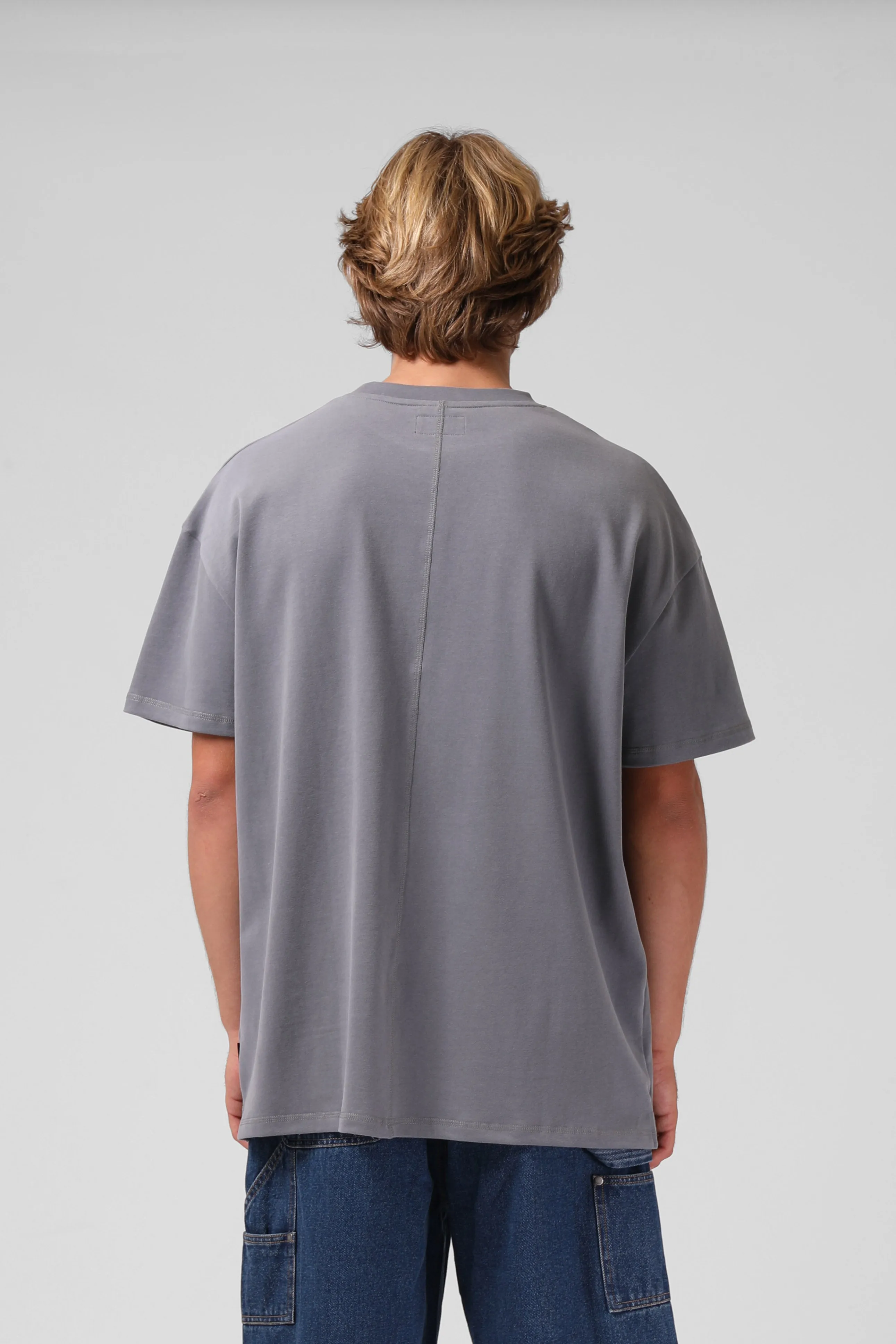 Sanded OS Tee - Grey Wash