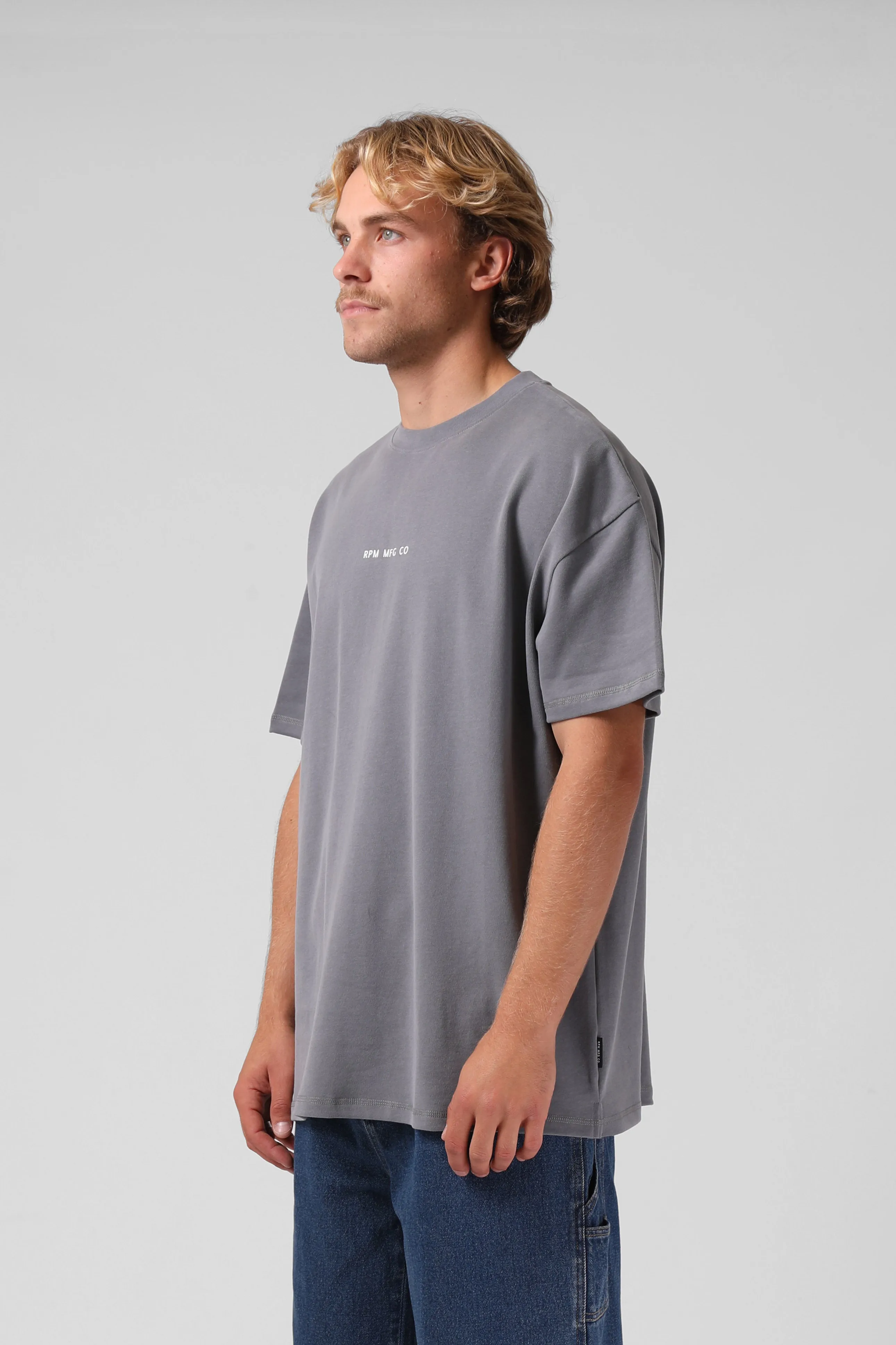Sanded OS Tee - Grey Wash