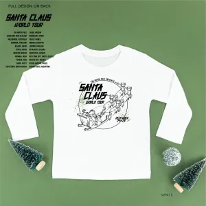 Santa Claus World Tour (f&b) - Child LONG SLEEVE Tee