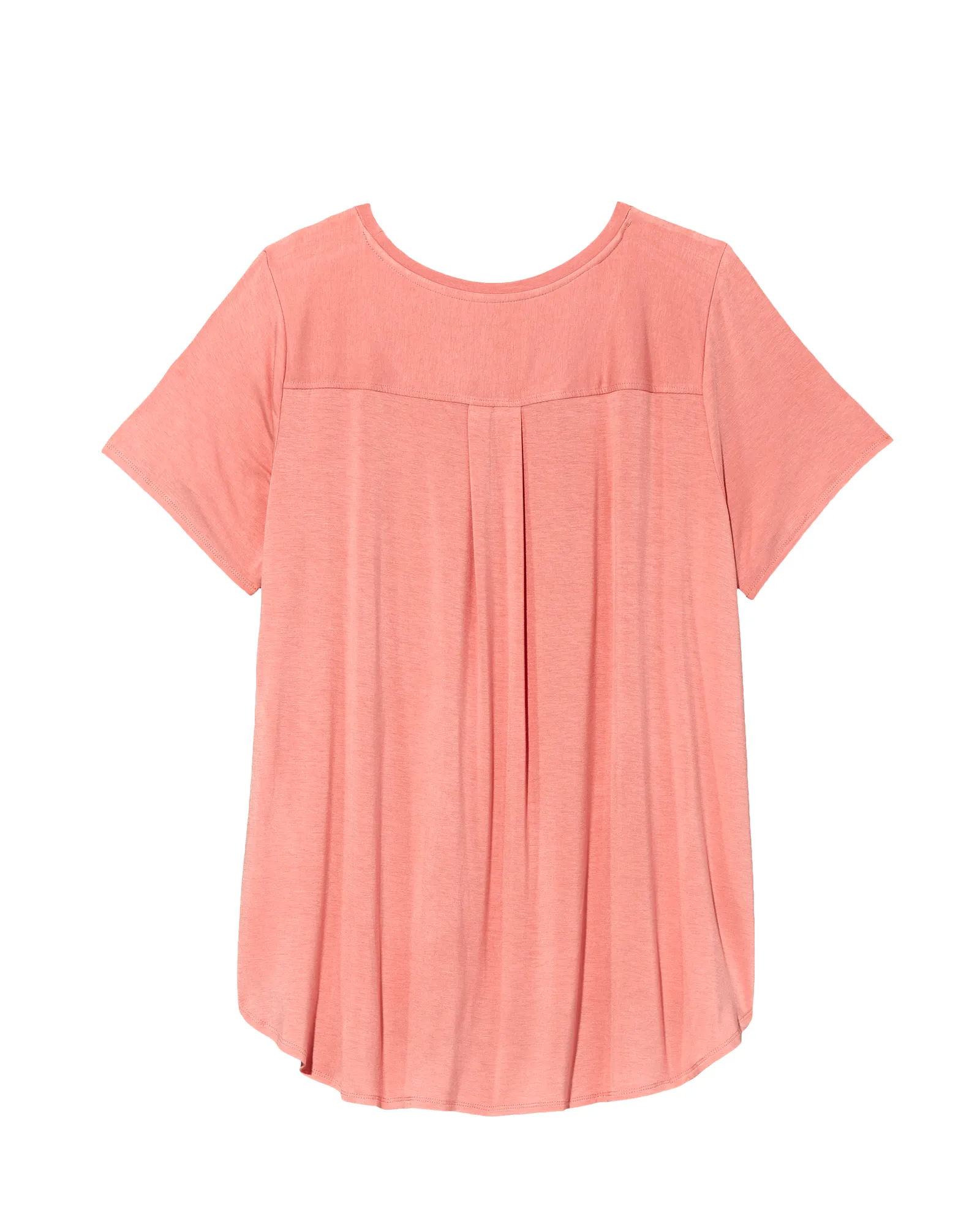 Sara Pleat Back Tee | Pink