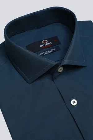 Sea Green Plain Formal Autograph Shirt