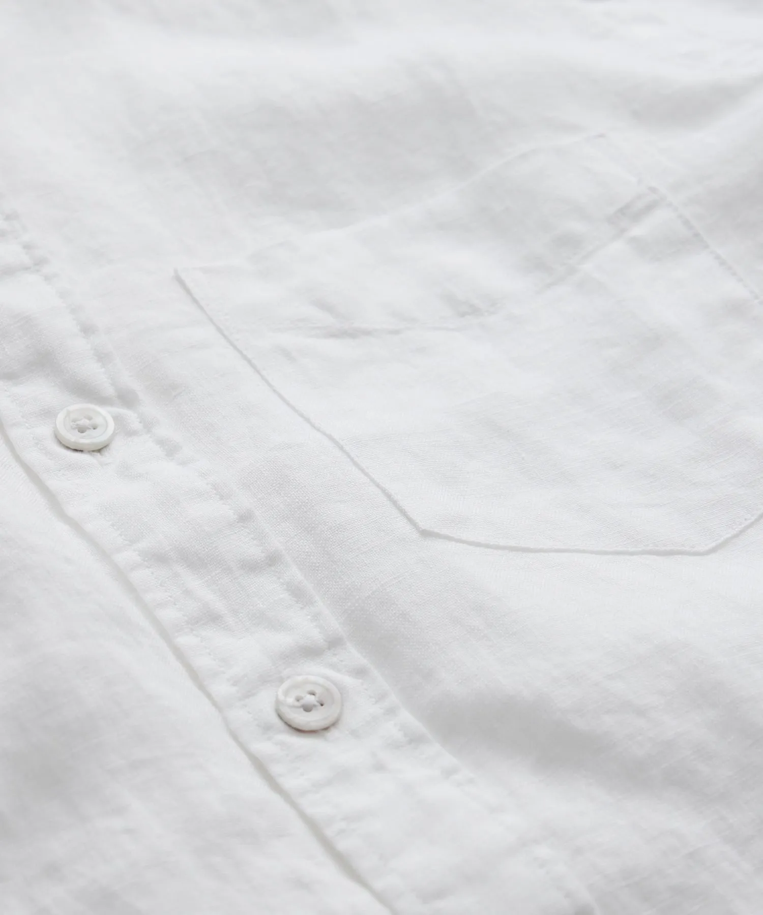 Sea Soft Irish Linen Band Collar Shirt