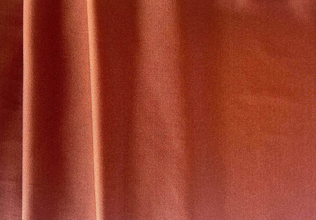 Shiny Coppered Persimmon Nylon Swimsuit Knit