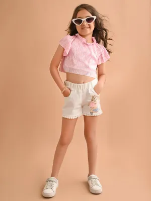 Shiny Smoking Neck Crop Top