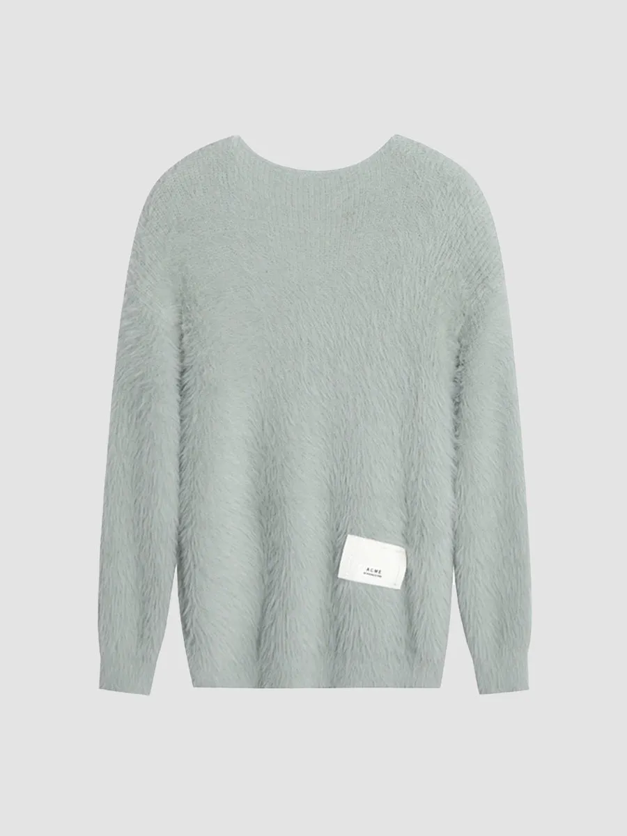 Soft Plush Knit Cardigan Jacket