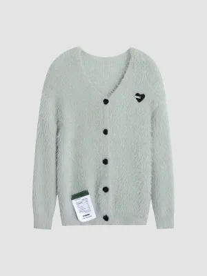 Soft Plush Knit Cardigan Jacket