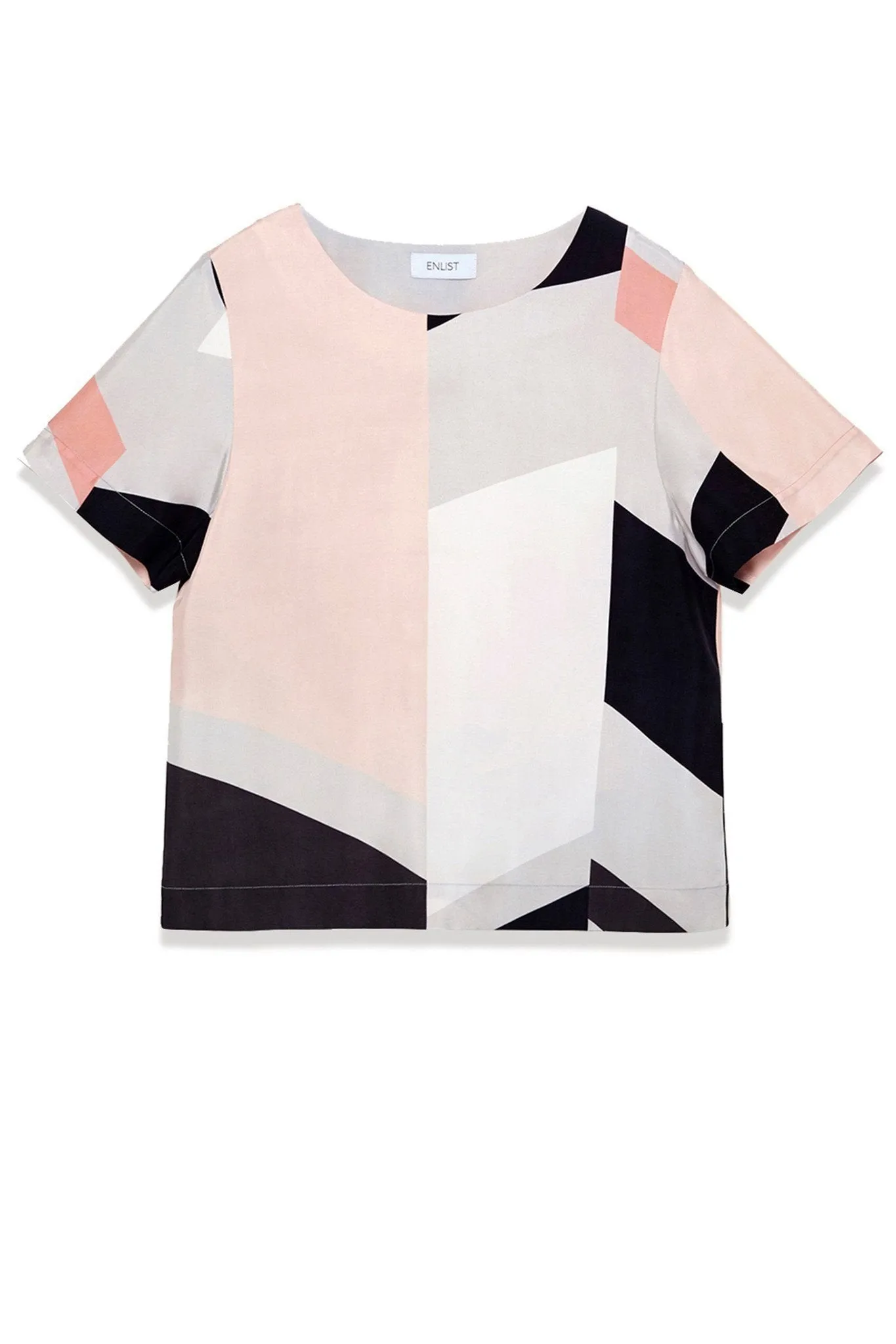 Sophie Top: Satin Printed Top