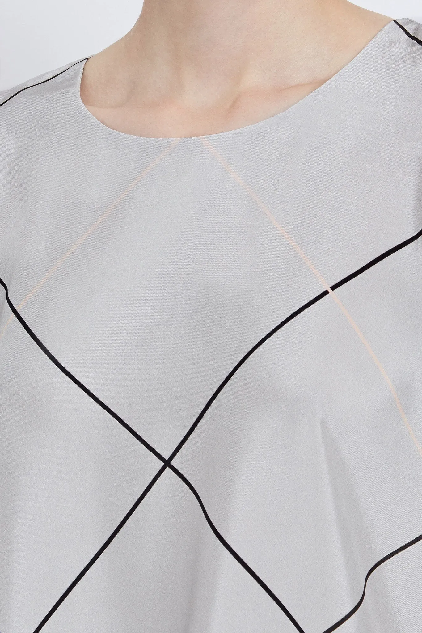 Sophie Top: Satin Printed Top