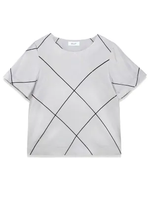 Sophie Top: Satin Printed Top