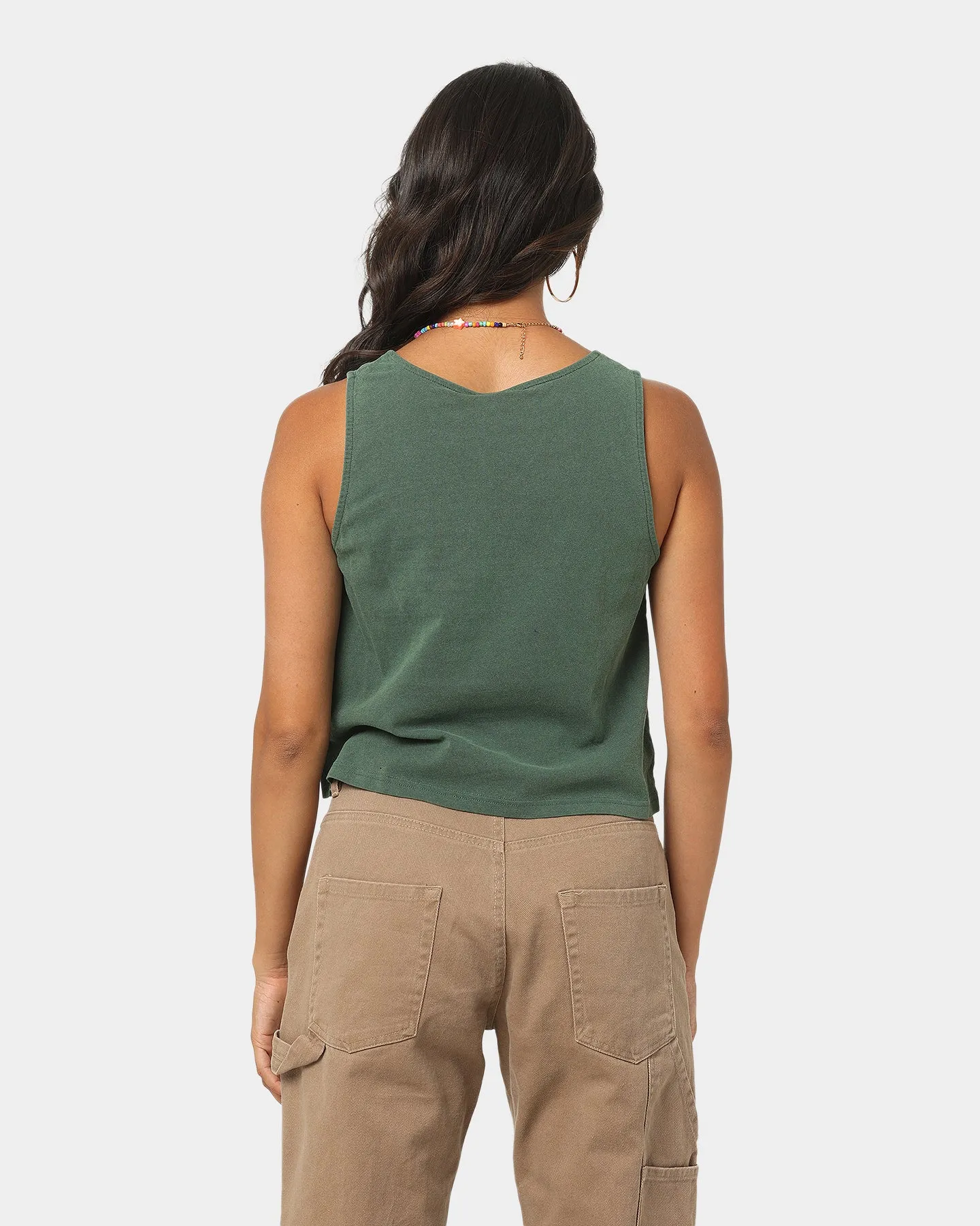 Stussy Women's Collegiate Relaxed Tank Top Forest