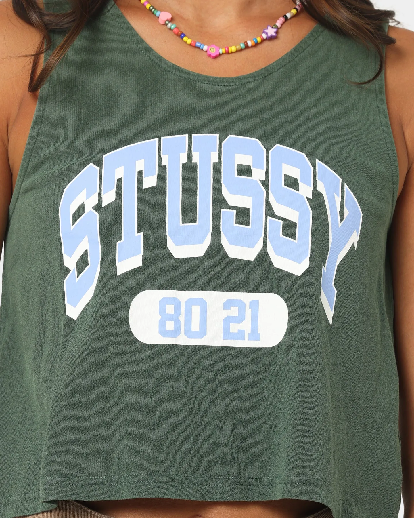 Stussy Women's Collegiate Relaxed Tank Top Forest