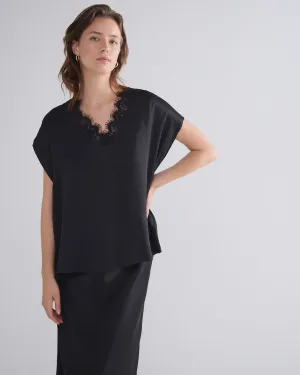 Summum Sleeveless top with lace