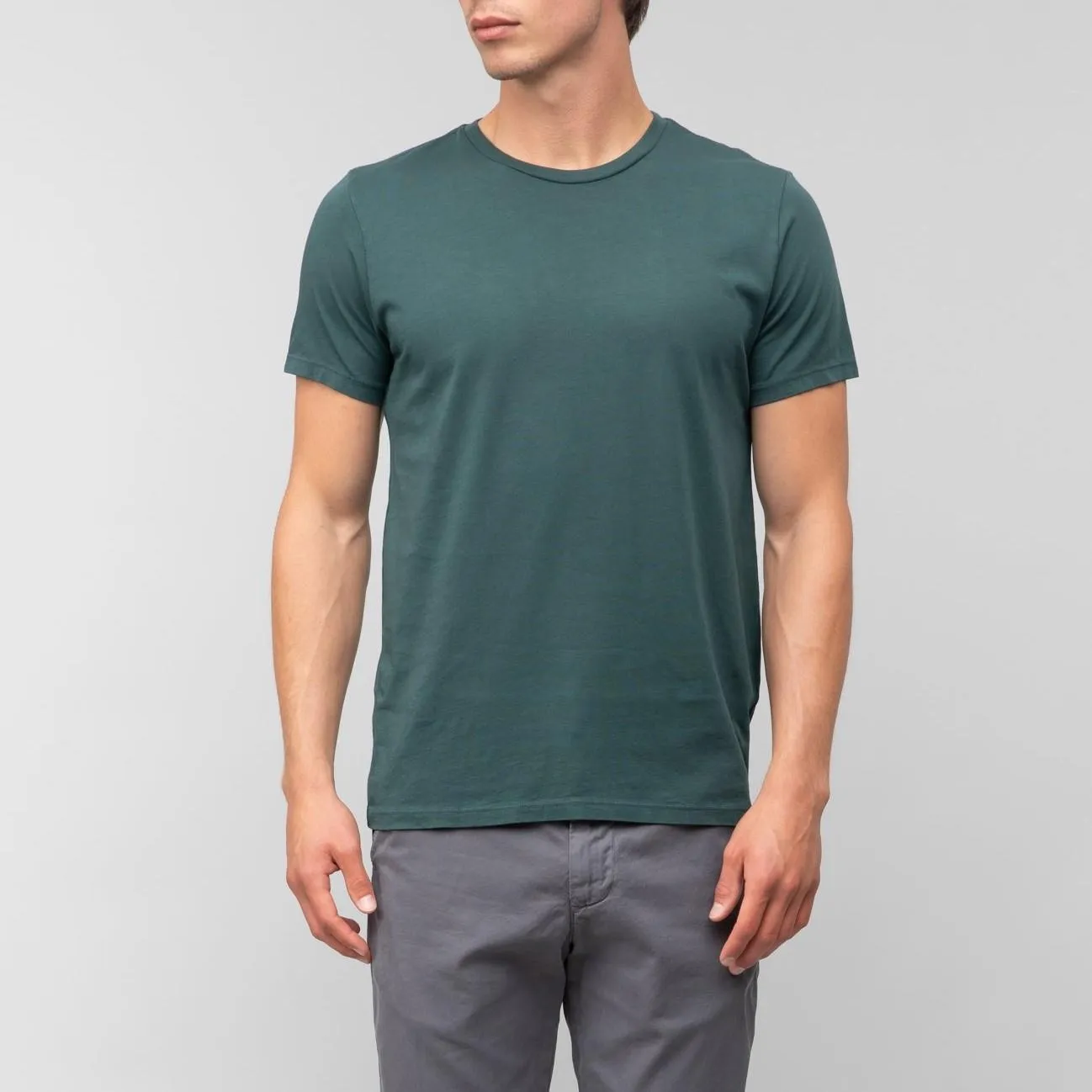 Supima Crew Tee (Evergreen)