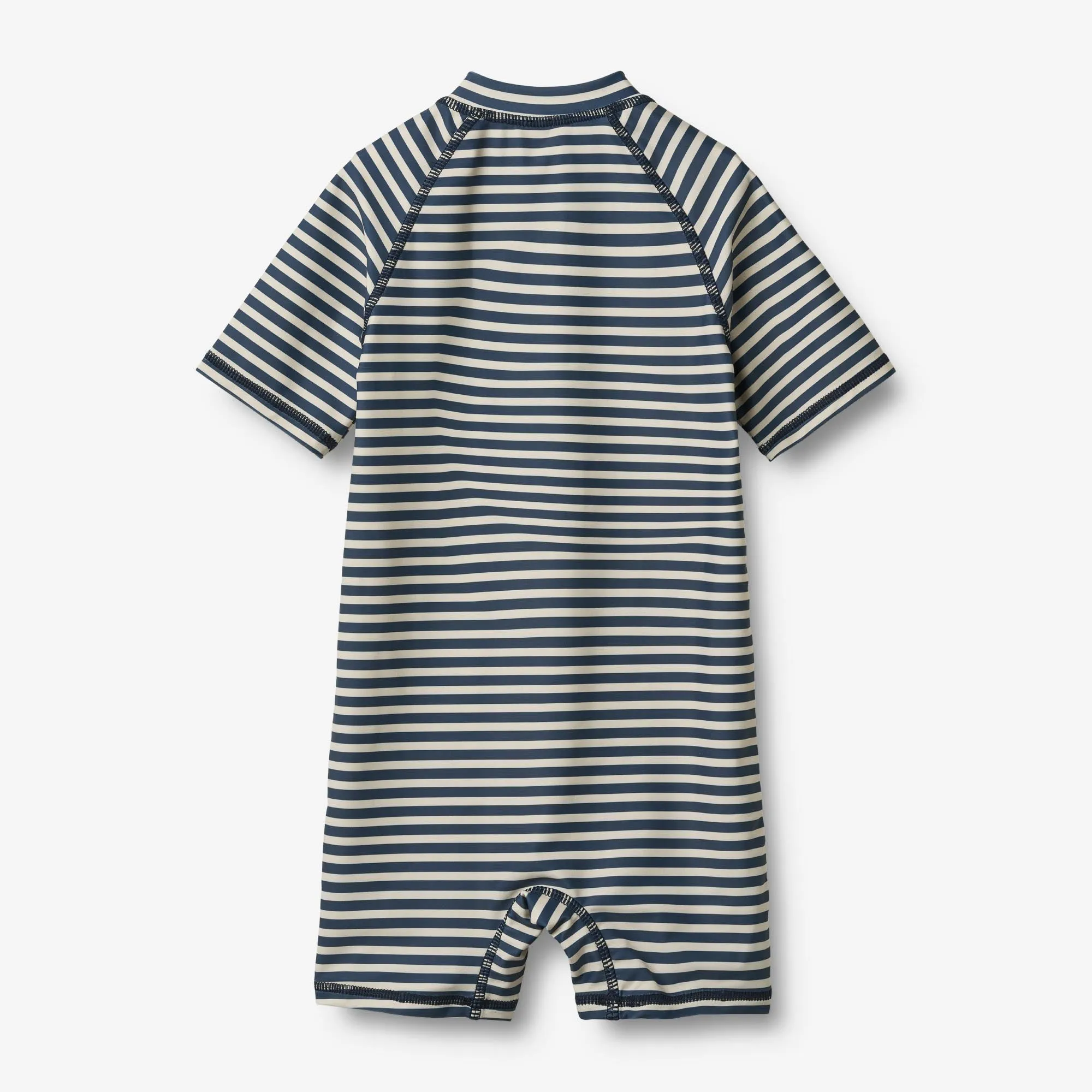 Swimsuit S/S Cas - blue stripe