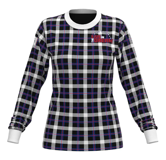 Team USA Plaid Long Sleeve Tops (Women's)