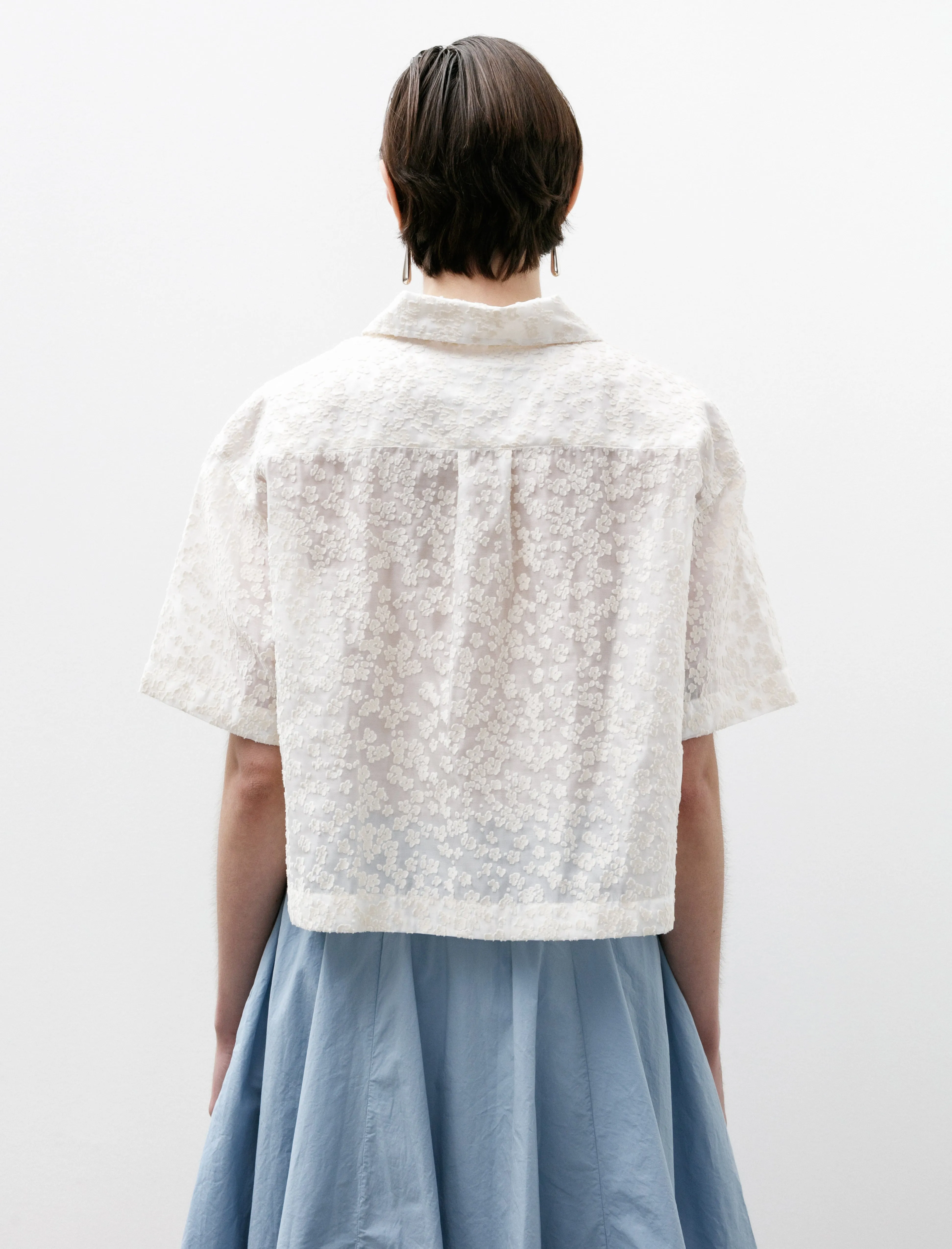 W Holiday Shirt Sheer Floral