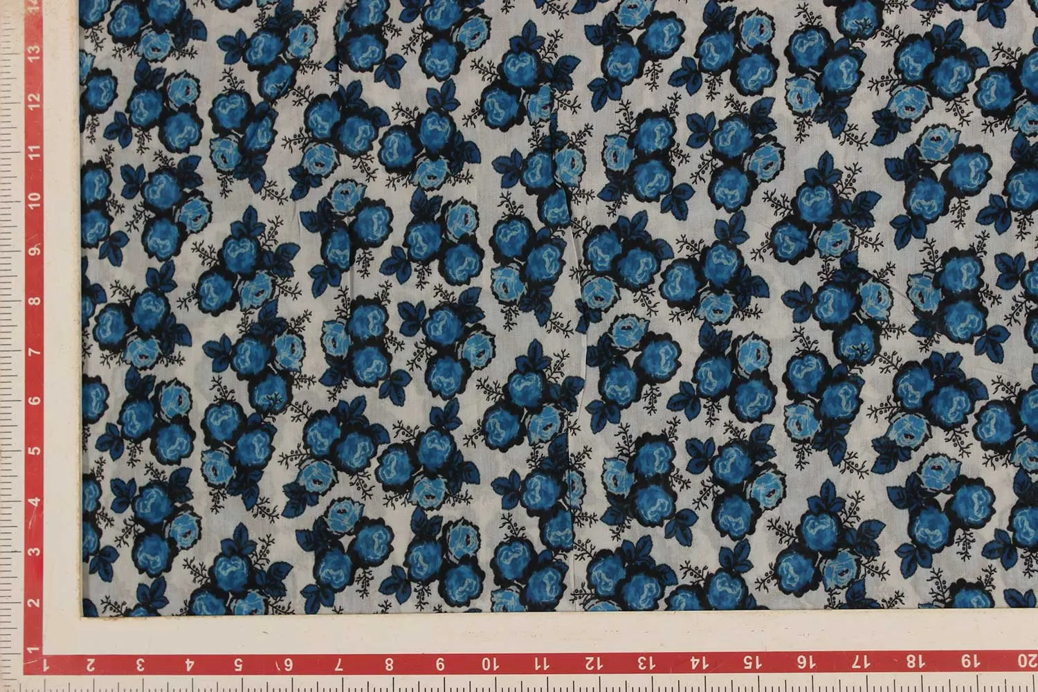 White & Blue Traditional Sushi Fabric