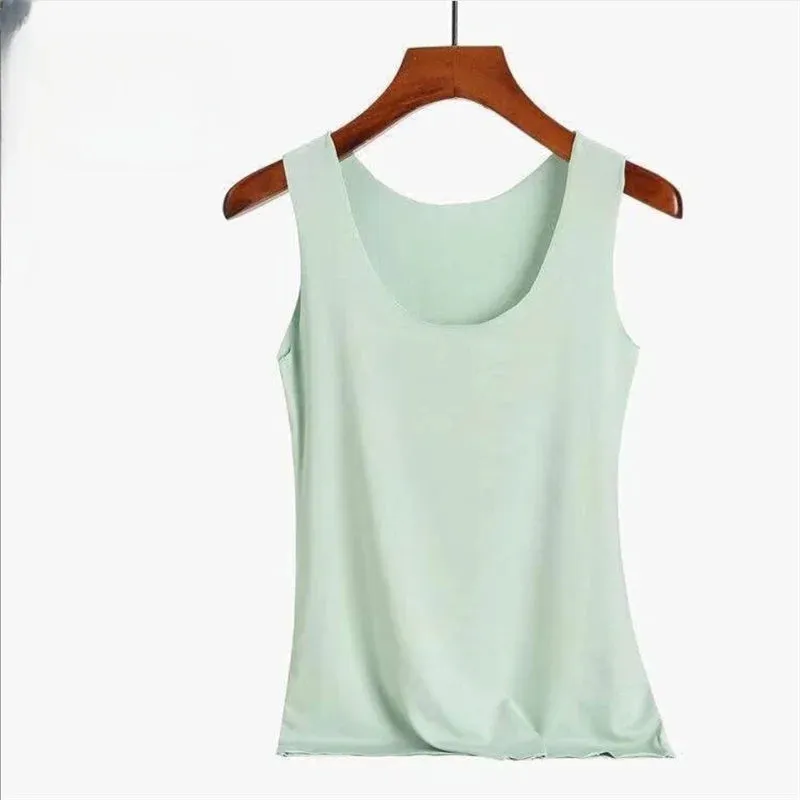 Women Summer Tight Fit No Trace Tanks Fashion Casual Tops