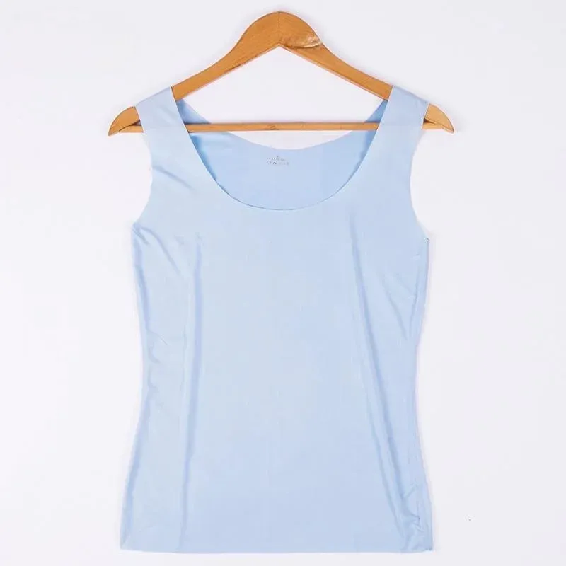 Women Summer Tight Fit No Trace Tanks Fashion Casual Tops
