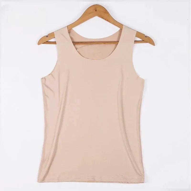 Women Summer Tight Fit No Trace Tanks Fashion Casual Tops
