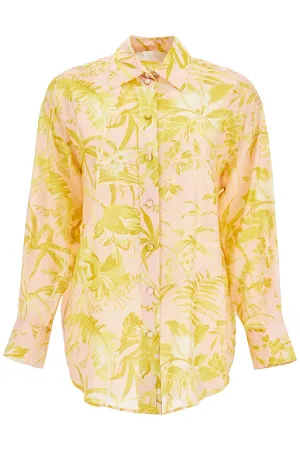 Zimmermann Silk Floral Print Shirt